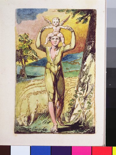 Frontispiece, from Songs of Innocence by William Blake